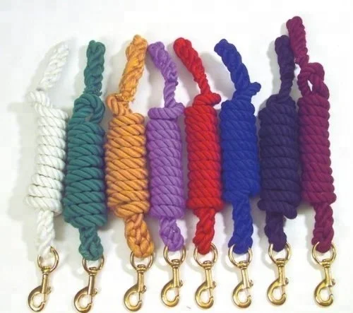 Horse Cotton Lead with Brass Snap