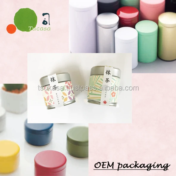 Japanese variety green tea 30g 100g Matcha tin with private label