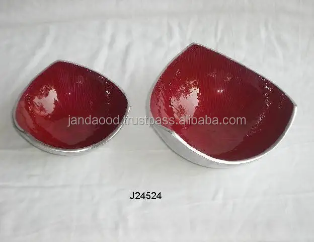 
Cast Aluminum bowl with food safe enamel 