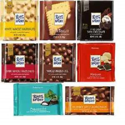 Ritter Sport Chocolates.