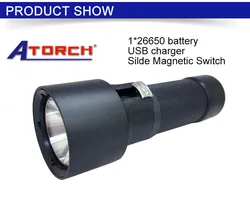 Manufacturers supply new super bright aluminum alloy rechargeable waterproof tactical led flashlight light tactical Torch