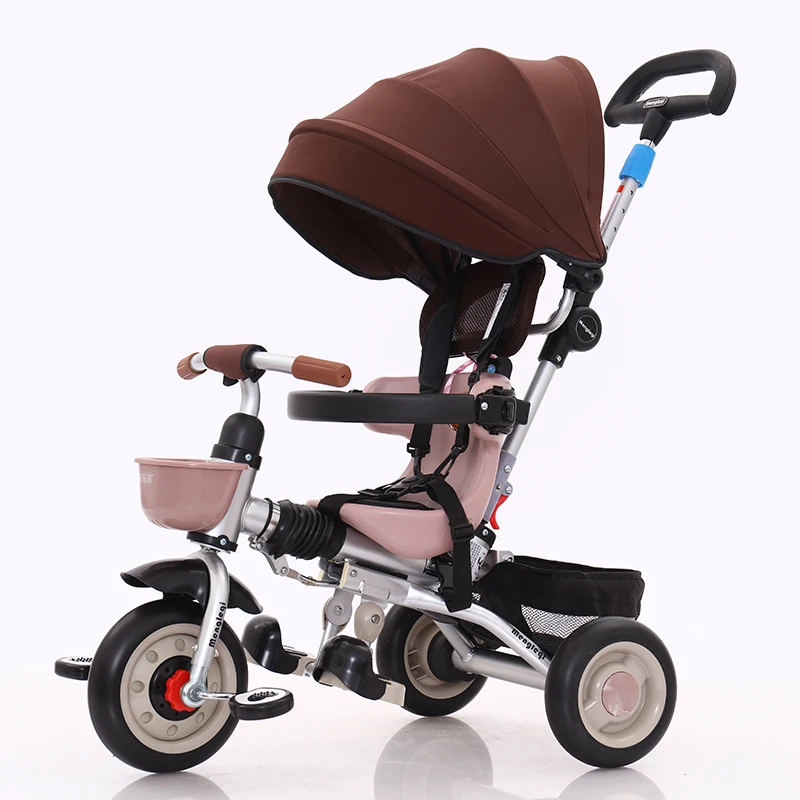 Popular children foldable tricycle kids 3 wheeler pedal car for sale