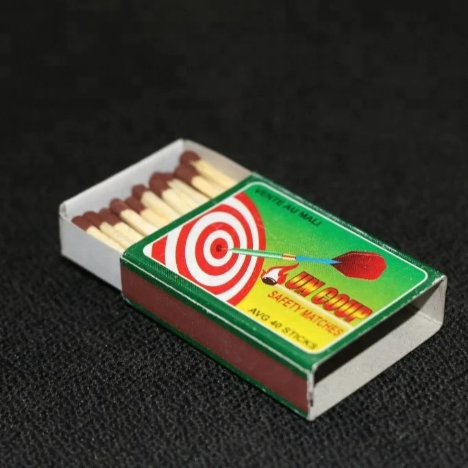 Extra long safety matches for fireplace