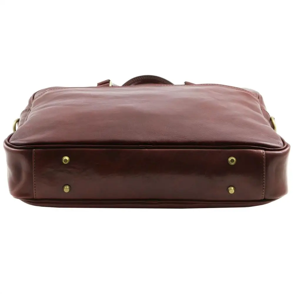 Laptop Briefcase Computer Case Leather Women Messenger Bag