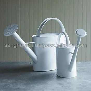 ORANGE COLOR METAL WATERING CAN DECORATIVE FLOWER LRRIGATON CAN ANTIQUE DESIGN WATERING CAN