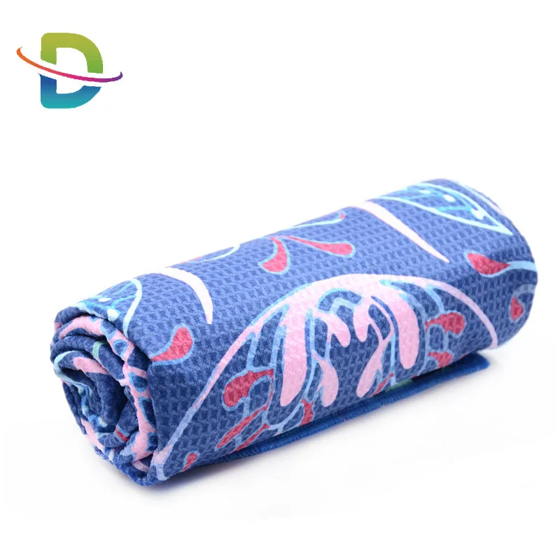 sand free waffle weave beach towel custom large size sublimation printing 100% polyester microfiber beach towel