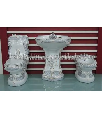 white granite designing toilet