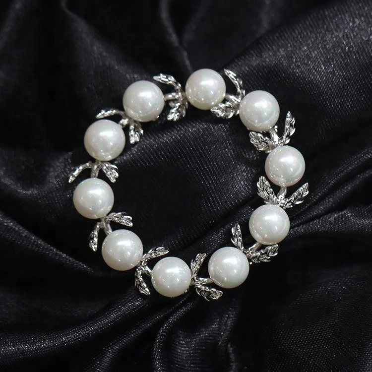 
Hot Sale Circle Ring Brooch Bouquet Bridal Pins for Wedding Invitation 