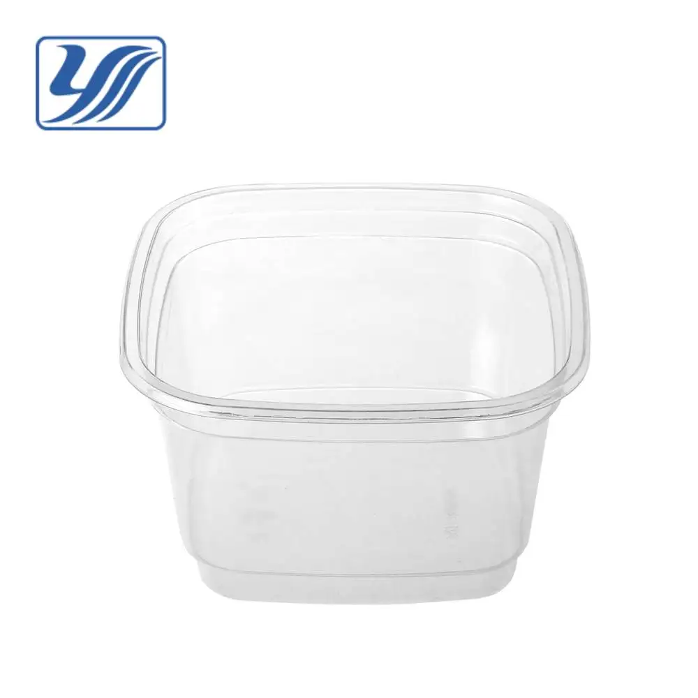 
117mm disposal PET PLA plastic 8oz deli container 