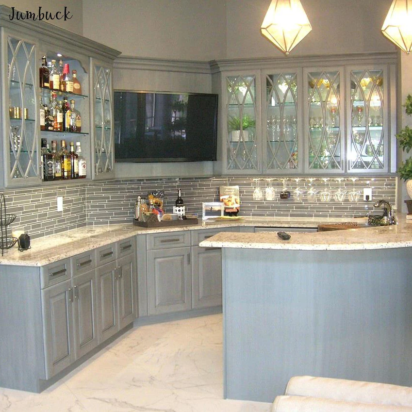
Simple and fresh grey kitchen Beautiful furniture Kitchen Cabinets designs modern 