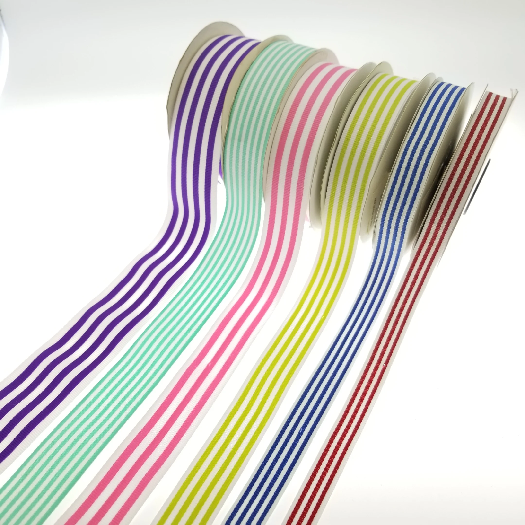 Special offer 2 colors stripe grosgrain ribbon for packaging ribbon trimmings