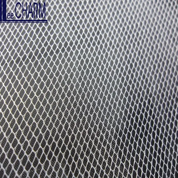 LCY098 100% Nylon Wedding Decoration Tulle Mesh Roll Stiff Fabric