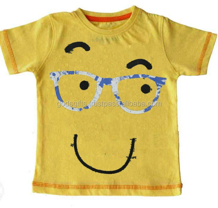 Crew Neck boys t-shirt oem Round Neck printed children t-shirt for boys cheap wholesale india cheap wholesale Quality Assurance
