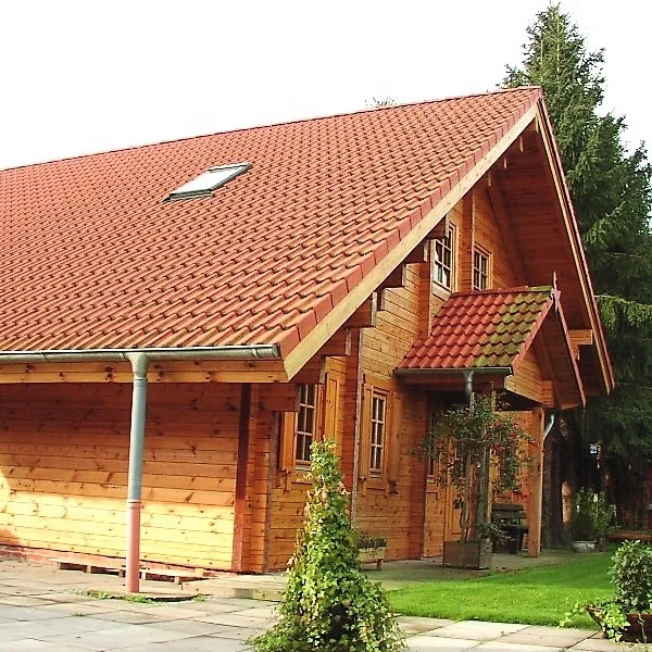 low cost prefabricated house hybrid log cabin kit 3 bedroom quick build  prefab low energy use hybrid chalet flat packed