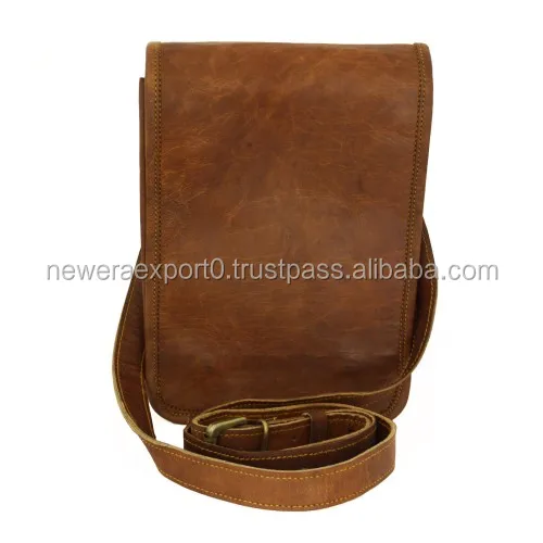 Unisex Cross Shoulder Full Flap genuine Leather bag Messenger Bag At market price for gifting him or her
