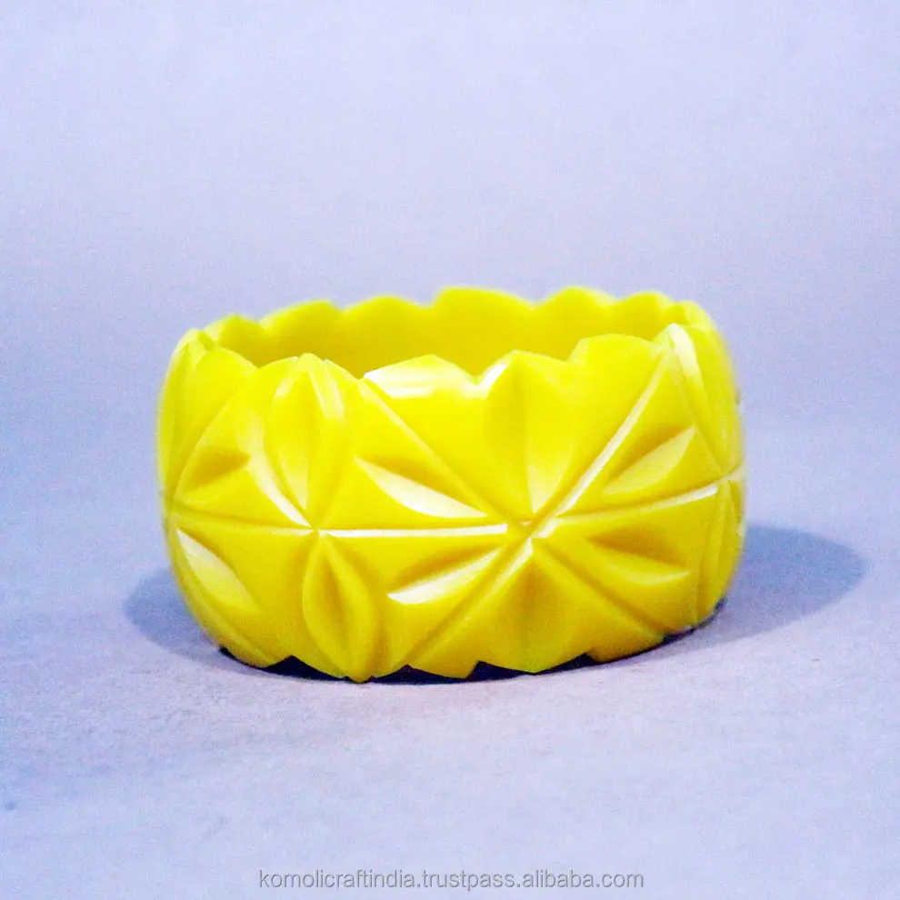 Wide carved wholesale retro vintage Bakelite jewelry