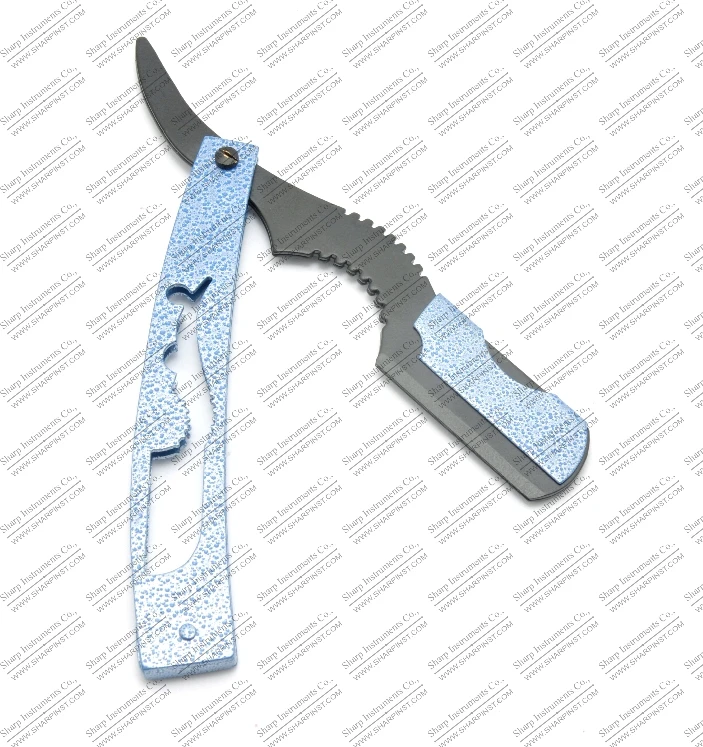 
Straight Edge Barber Razor Folding Shaving Knife Steel Handle 