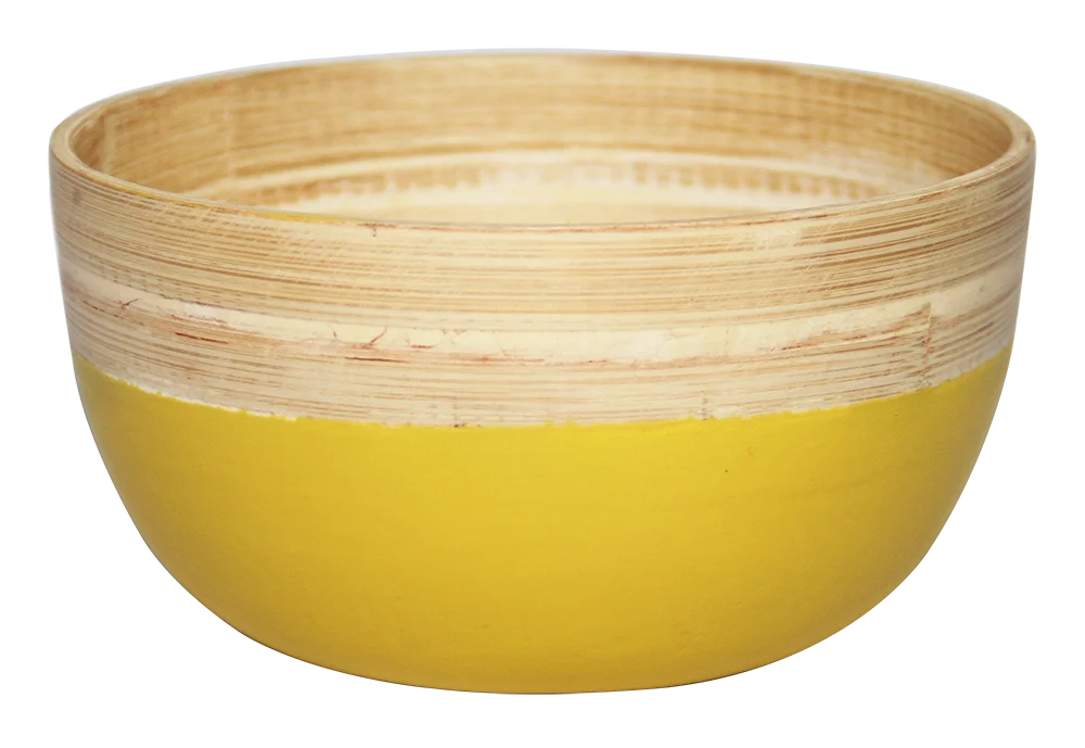 Cheap wholesale natural bamboo rice bowl made in Vietnam / Vietnam spun bamboo bowls