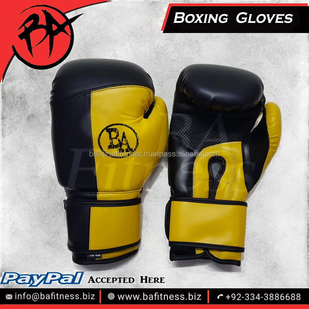 Lace up Boxing Gloves Lace Boxing Kickboxing Muay Thai Training Gloves Sparring Punching Mitts