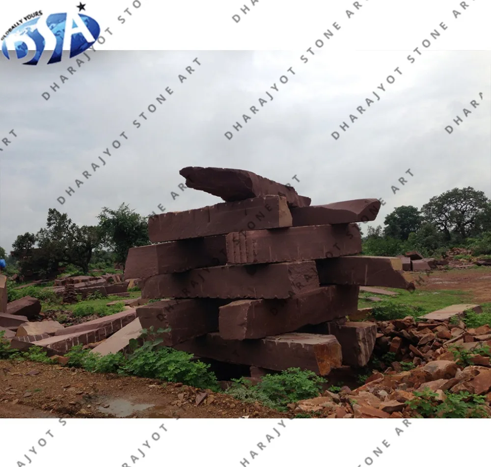  Популярные открытого воздуха Браун песчаника небольшой блок