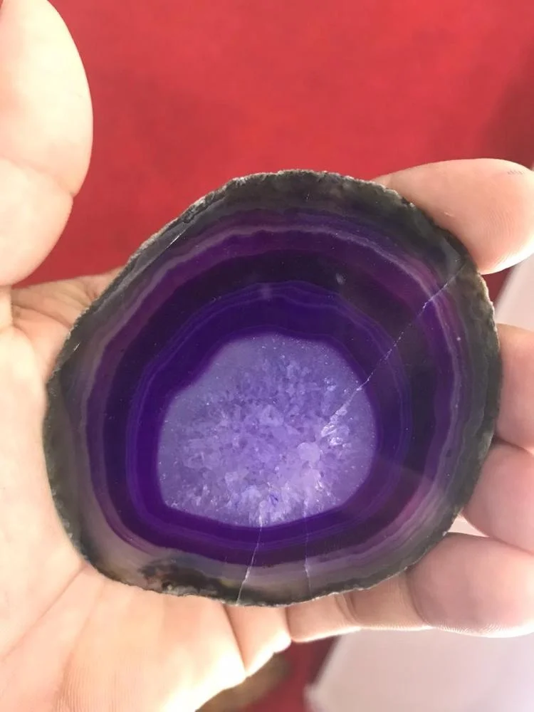 Natural Polished Crystal Stone Agate Slices For Coasters And Jewelry Purposes Handmade Bulk Product