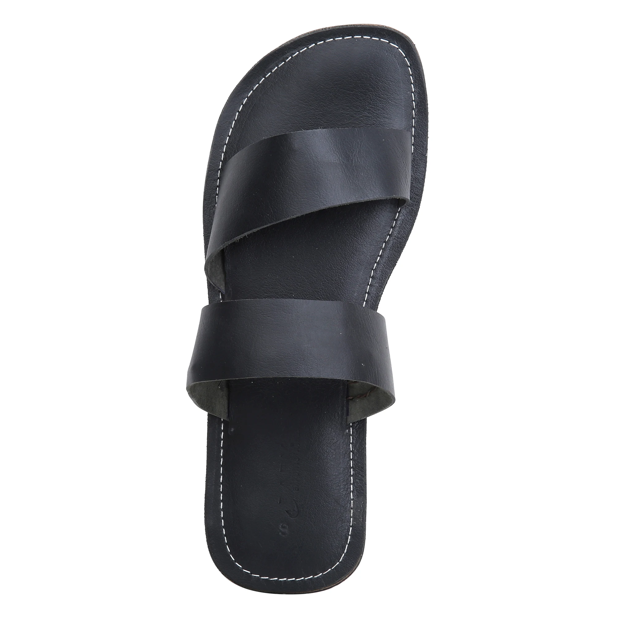 Real Leather Footwear Men Flat Flip Flop Beach Wholesale Real Leather Slipper