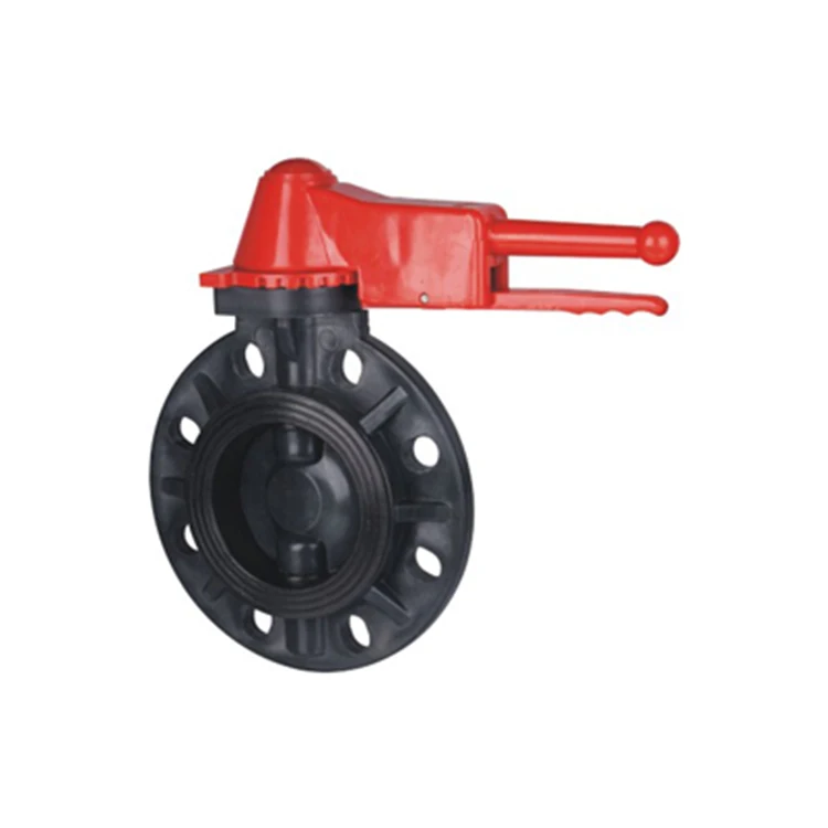 DN50 DN 50 DN65 DN80 DN100 DN150 2 3 4 6 Inch Handle Spring Loaded Manual Plastic PVC FRPP PPH CPVC PVDF UPVC Butterfly Valve