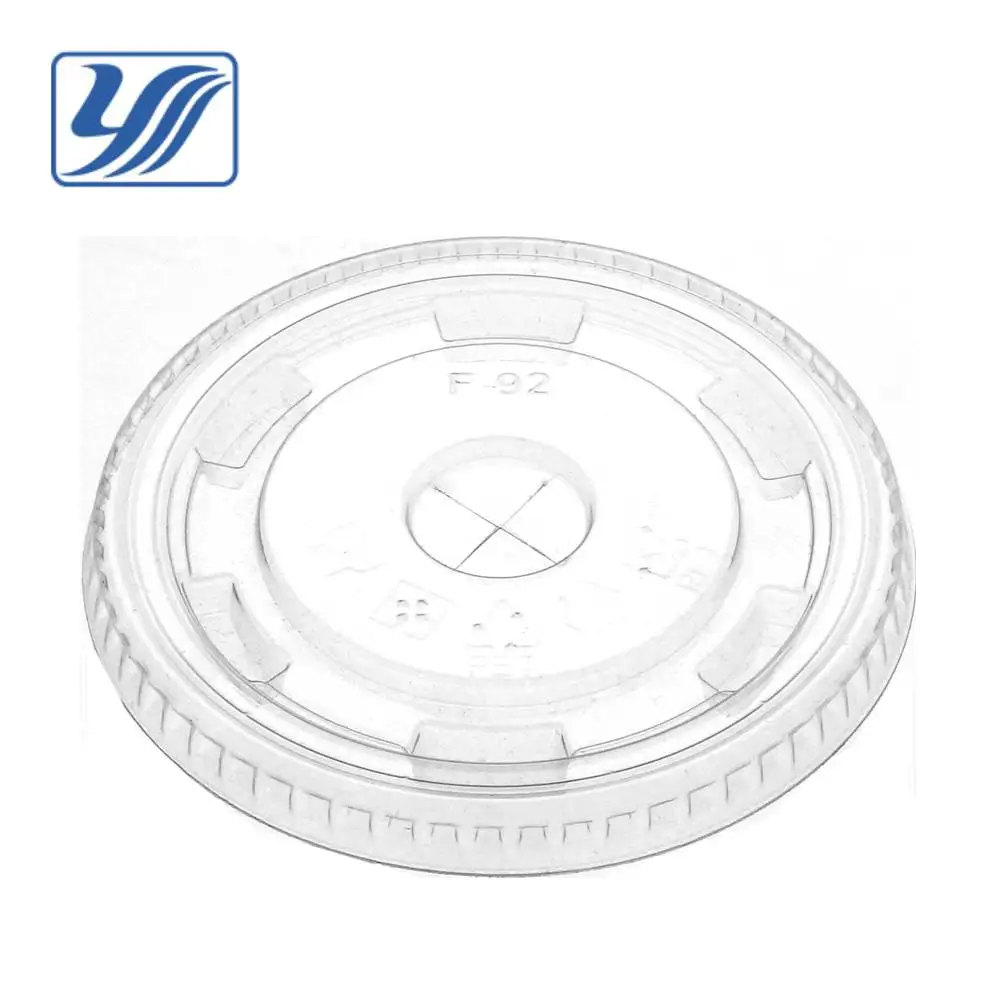 12oz 14oz 16oz PET plastic flat lid for 92mm cup