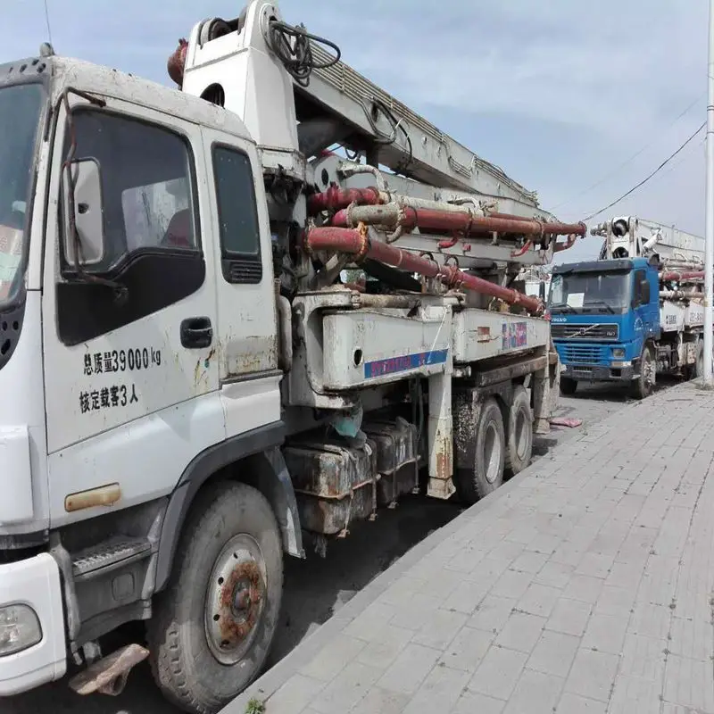 37m boom concrete pump truck used SANY cement pump mounted on Izusu truck