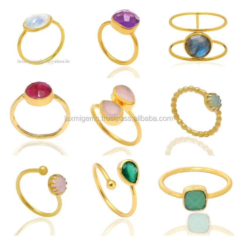 Wholesale Turquoise 5 mm gemstone 925 silver jewelry ring