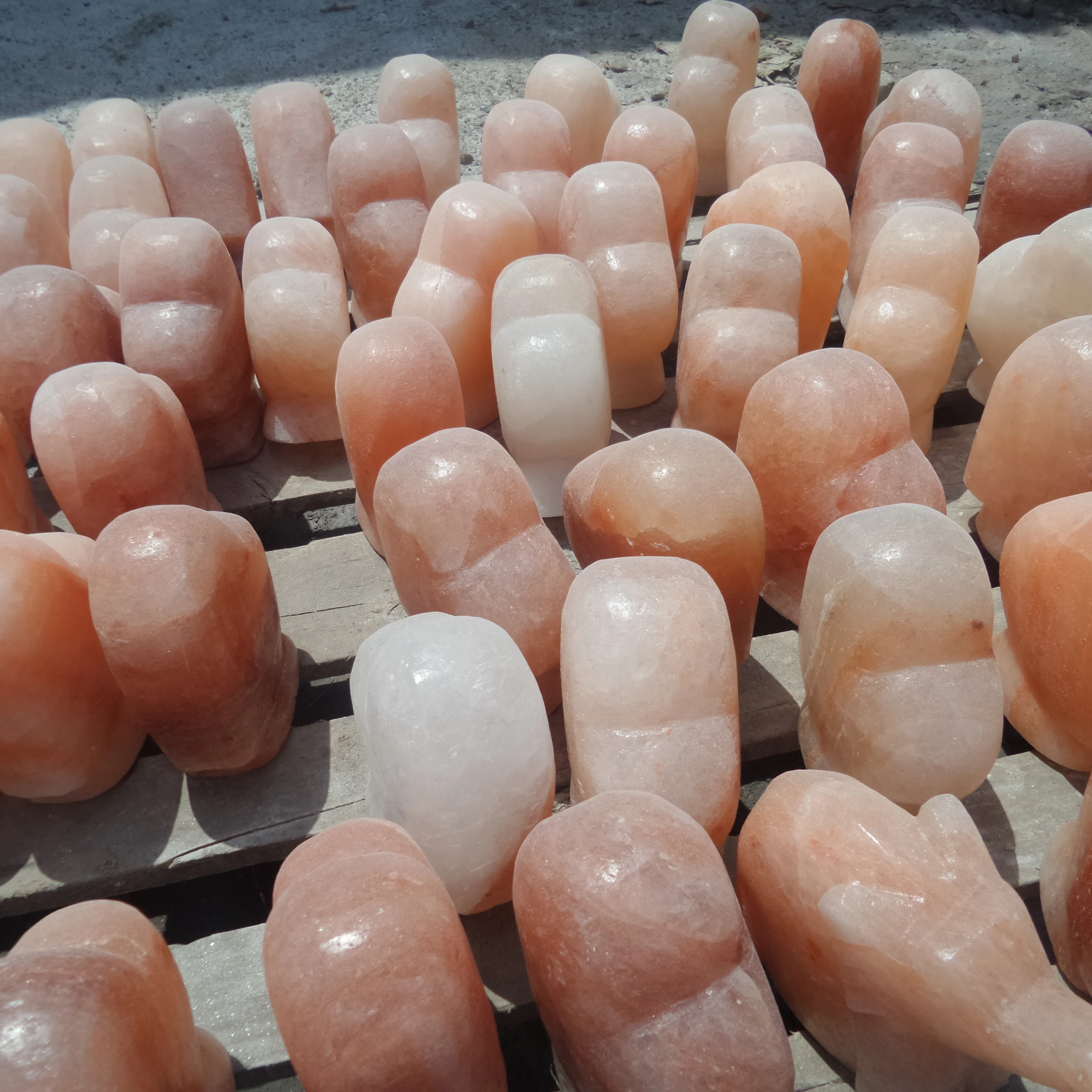 Illuminate with Whimsy Himalayan Rabbit Salt Lamp with Bulb and Power Cord - Pink Animal Shape by Sian Enterprises