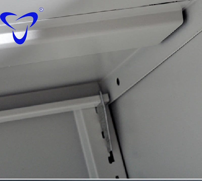 2 Sliding Door Steel Storage File Cabinet Vertical Metal Bookshelf Fireproof Filing Cabinet