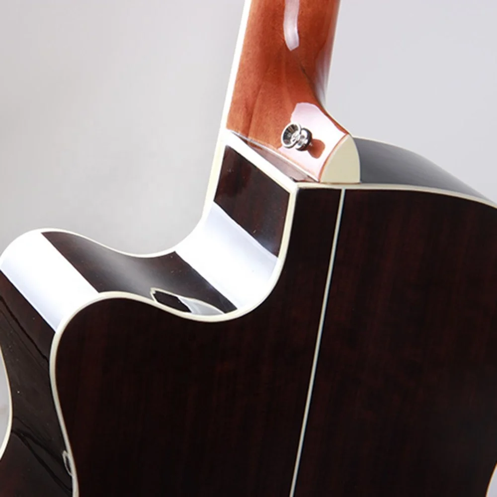 free shipping high quality mahogany neck rosewood back 6 12 strings electric 40 inch high gloss acoustic guitar with equalizer