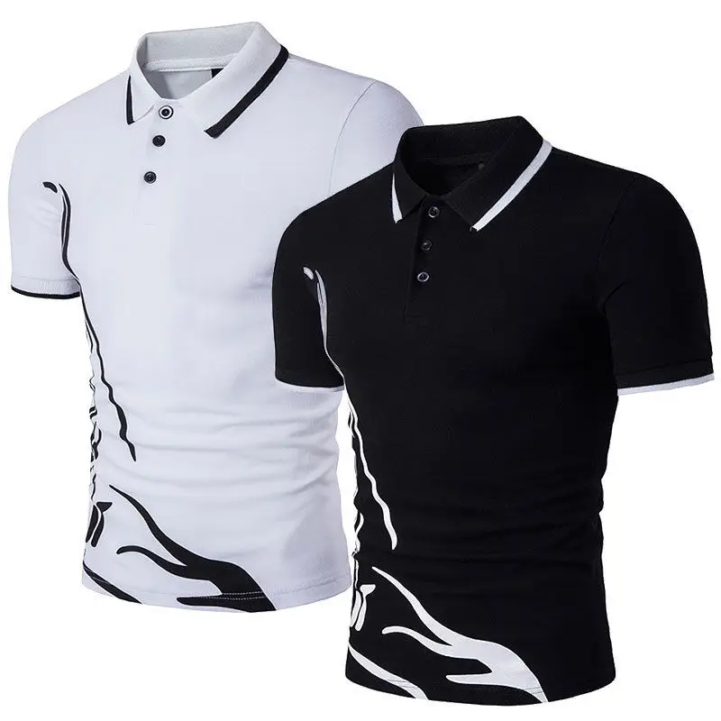 
Высококачественные простые мужские хлопковые футболки-поло OEM, оптовая продажа 