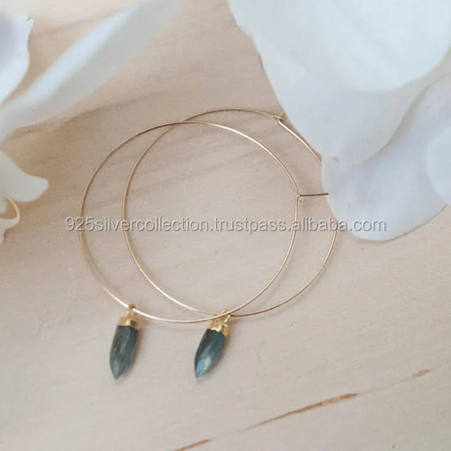 Модный производитель круглых гвоздиков для женщин латунные золотые ювелирные серьги