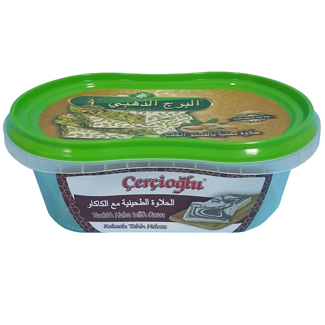 12 oz Special Design Container for Helva Butter Ice Cream Food Packaging Containers Tamper Evident Lid Customized Color Logo