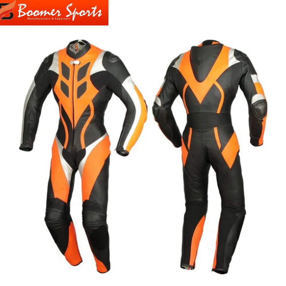 
Костюм из воловьей кожи для мотоцикла с гоночным фитингом, индивидуальный дизайн 