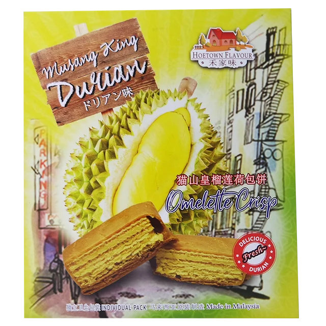 
Musang King Gold Durian Flavor Biscuit Omellette Factory 