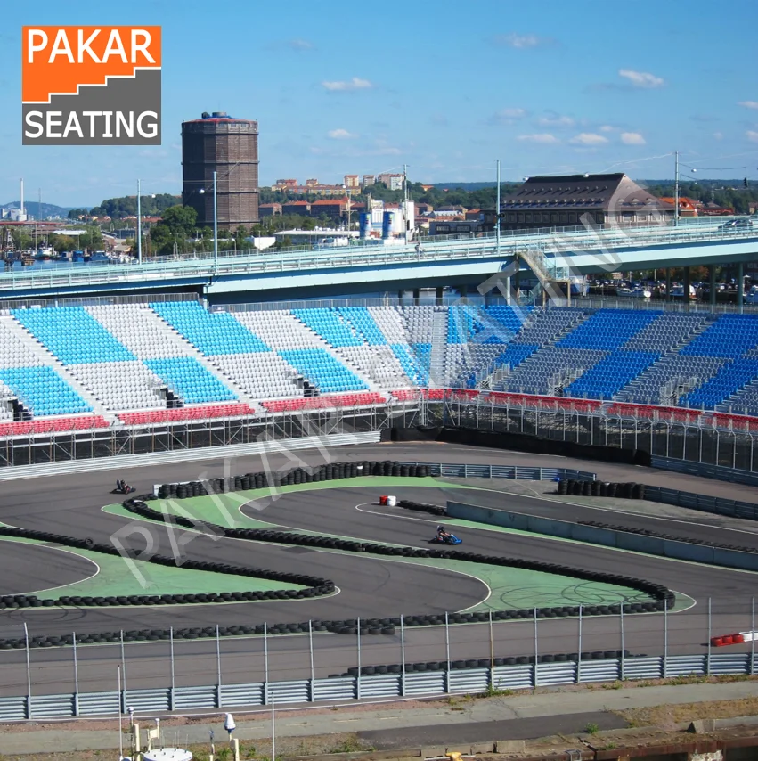 Portable Outdoor grandstand  Seating on Aluminum & Steel Scaffolding for Indoor Sports Stadiums & Schools