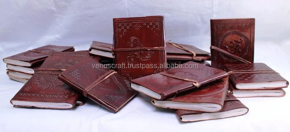 Real leather cover planner travel notes diary notebook