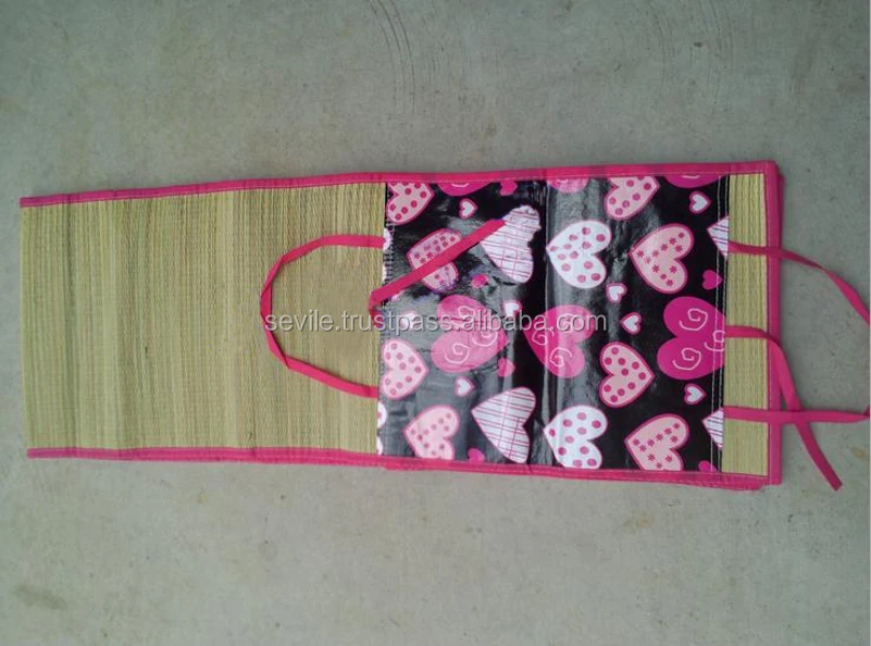 
Folding Popular Portable Natural Straw Rush Mat 