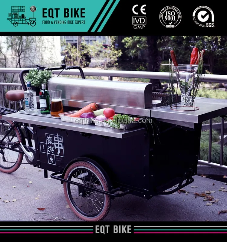 Large outdoor gas cart food cart Mobile BBQ Bike