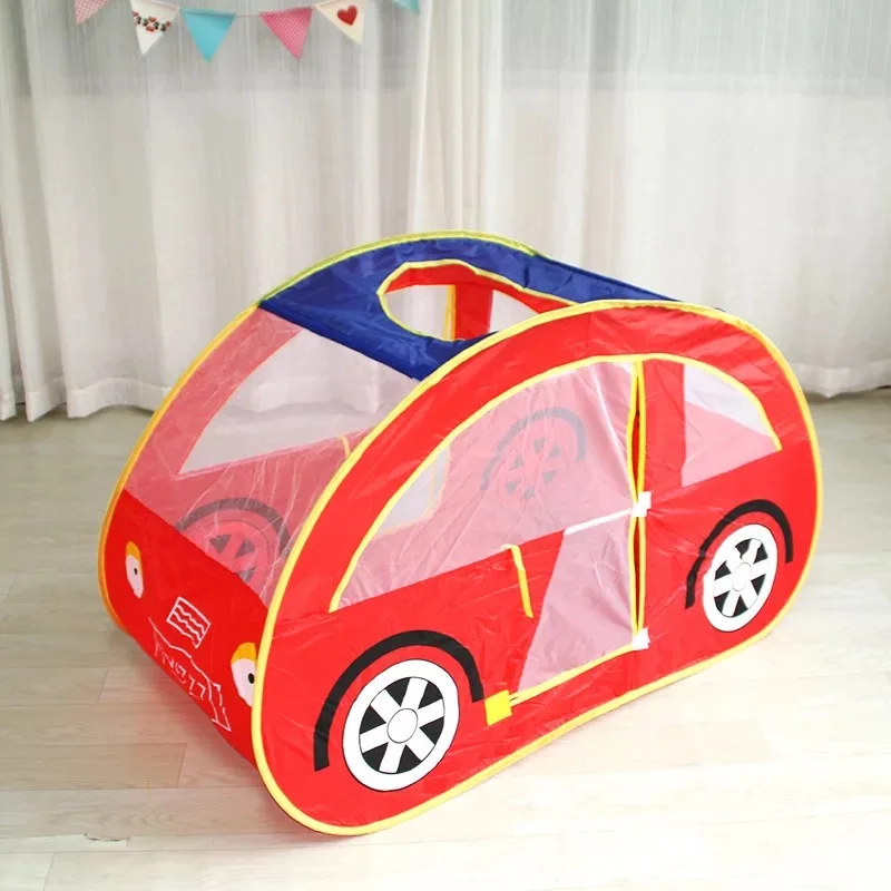 Kids Play Tent  Car Play Tent Fire Truck Mini Driver Play House Indoor Outdoor Pop Up Tent