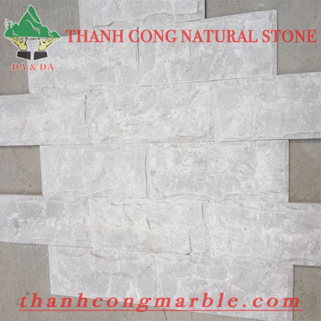 Ivory White Marble Mushroom Stone Tiles Natural Exterior Wall Cladding for Interior and Exterior Use