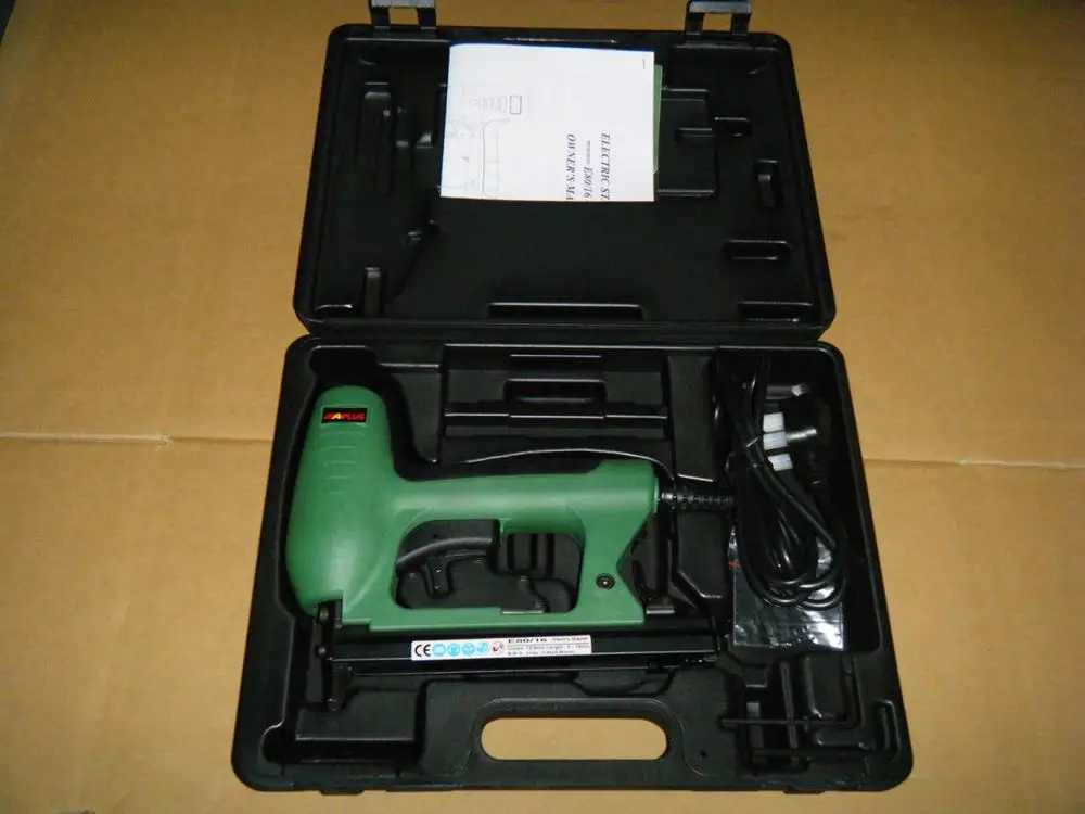APLUS EPS-16, 16mm , crown is 12.7mm,PLASTIC STAPLE 81P TOOLELECTRIC STAPLE GUN, plastic stapler