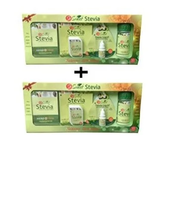 Травяной натуральный подсластитель для листьев stevia-комбинированный подарочный пакет