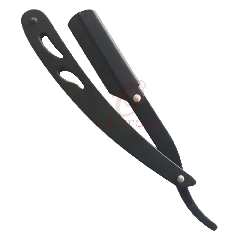 New design straight shaving razor cut salon products hairdresser scissor in stainless steel