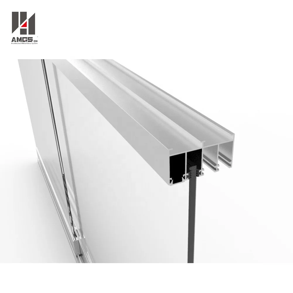 
10mm tempered glass exterior decorating aluminum frameless sliding glass door 