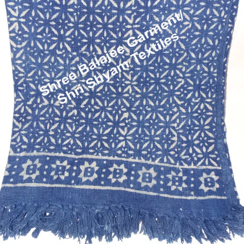 Luxury Throws Cotton Woven Blankets 100% Cotton Woven Block Printed Natural Dye Azo Free Colors Throws Wholesale