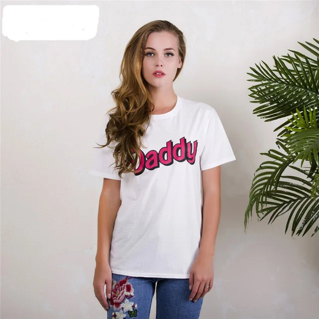 Customized Logo Ladies T-Shirts Hip Hop Style High Quality Cotton Knitted Fabric Branded Clothing Manufactured Bangladesh XL